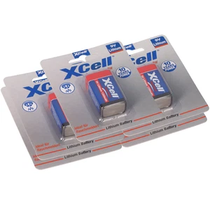 5x XCell Litio 9V Blocco 1200 mAh 6AM6 in blister da 1 - Foto 1 di 9
