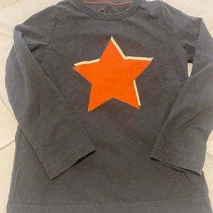 Mini Boden Gray Star Shirt Long Sleeve Boys 3 4 years - Picture 1 of 1