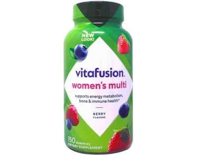 Mujer Multivitamínico Gomosa Energía Metabolismo Apoyo Hueso Baya (150 Gomitas) Foto 1 de 4