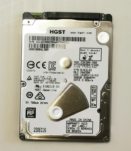 HGST Z5K500-500 500GB 2.5" SATA II HDD 5400RPM Laptop Hard Drive HTS545050A7E680 - Picture 1 of 3