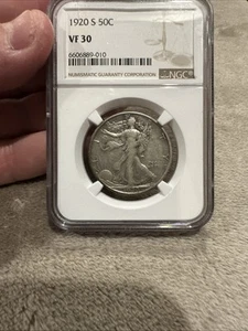 1920-S Walking Liberty 50 Cents NGC VF-30 Great Coin 56 - Picture 1 of 3