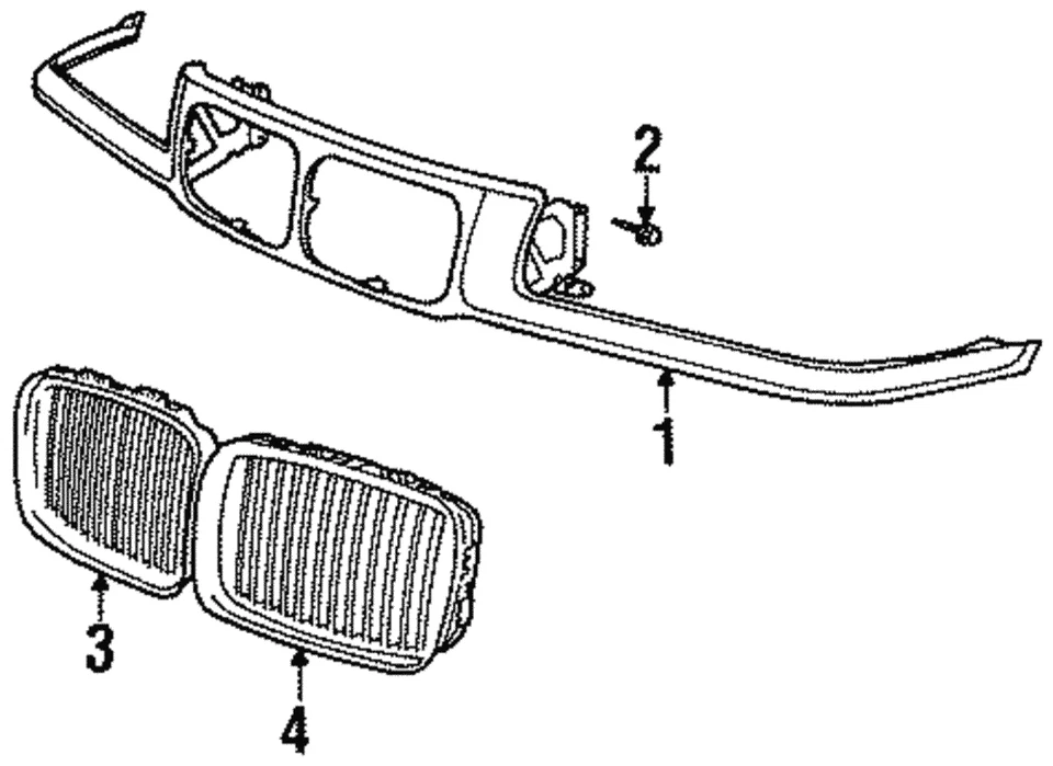 BMW 318ti genuino 1997-1999 - Tornillo envolvente de rejilla 07-11-9-901-359 Foto 1 de 1