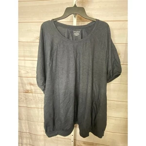 Brandneu Lane Bryant Damen Gr. 34/36 Blau Kurzarm Shirt Oberteil U-Ausschnitt - Bild 1 von 4