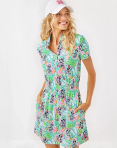 NEW Lilly lilly pulitzer Hearts Disney UPF 50+ Luxletic Love Activ , Choose Size - Picture 1 of 5