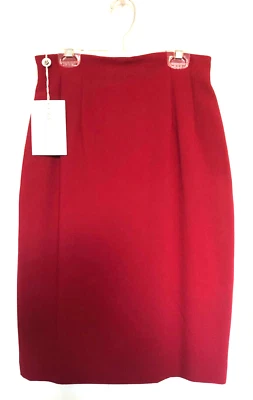 NWT EMANUEL UNGARO PENCIL SKIRT Sz 6/EU 40 Hi-Waist 25"-Long RASPBERRY-ROSE $150 - Image 1 of 4