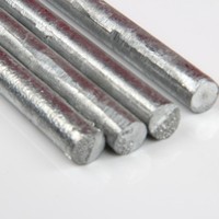 Zn 99.95% Zinc Rods Solid Round Bar 0.4"x 4" Anode Electroplating Pole Hot