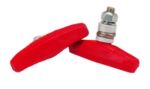 Dia-Compe Diatech Hombre threaded BMX bicycle brake pads - RED - Picture 1 of 1