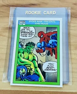 Tarjeta de superhéroes de Marvel Comics 1990 novato Spider-Man y Hulk #152 como nueva - Imagen 1 de 2