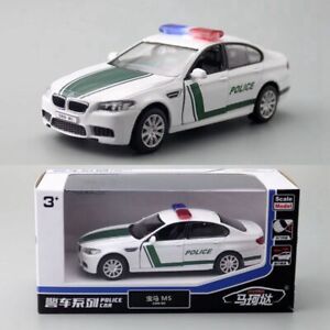 1/36 BMW M5 Police Car Model Car Diecast Pull Back Toy Car Toys for Kids Boys