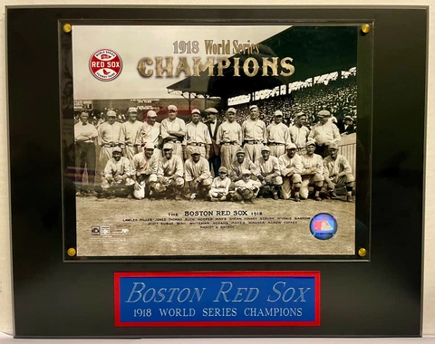 1918 WORLD SERIES CHAMPIONS BOSTON RED SOX FRAMED 8X10 PHOTO-12X15 WALL PLAQUE Cover