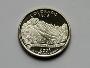 2006S USA State Quarter Proof Coin - 25¢ - MS+++ UNC cameo-lustre - COLORADO - Picture 1 of 2