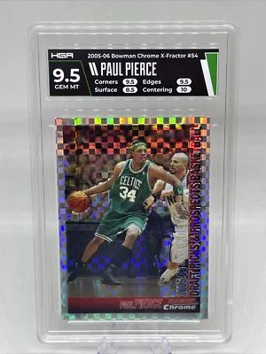 2005-06 Bowman cromo #54 Paul Pierce NBA HOF XFractor/150 HGA 9,5 GEMA MT Foto 1 de 3