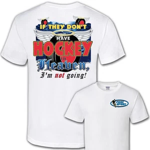 Pure Sport Hockey T-Shirt: Heaven Hockey Short Sleeve Tee New Adult & Youth Size - Picture 1 of 1