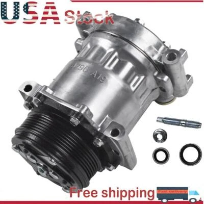 Compressor CA com embreagem compatível com Chevrolet GMC Hummer Isuzu Blazer Express Hummer S10 - Imagem 1 de 4