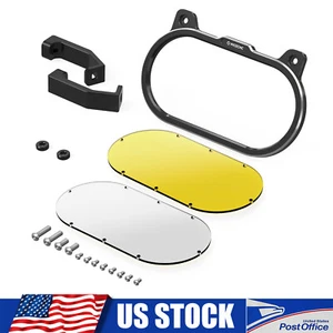 Headlight Protector Guard w/ Clear Lens For Harley Sportster S RH1250S 2021-2024 - Foto 1 di 12