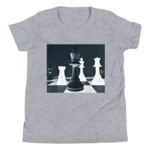 "Camiseta de ajedrez juvenil unisex manga corta ""Diseño maestro de ajedrez" - Imagen 1 de 11