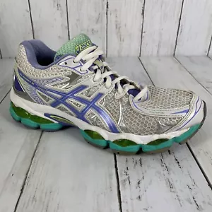 Asics Gel Nimbus 16 Fluid Fit Bianco Viola Teal Donna Taglia 7 - Foto 1 di 10