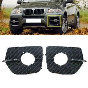 Par de rejillas antiniebla de malla para parachoques delantero para BMW X6 E71 2008-2014 - Imagen 1 de 8