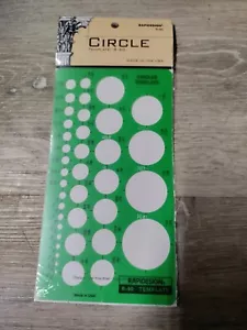 Plantilla de círculos Rapidesign, 1 cada uno (R40) verde - Imagen 1 de 1