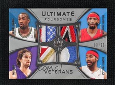 2008 Ultimate Collection /20 Gilbert Arenas Richard Hamilton Pau Gasol Patch HOF