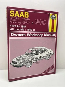 SAAB 90, 99 & 900 - HAYNES MANUAL 1979-1987 - Hardback 1988 Workshop Manual - Picture 1 of 13
