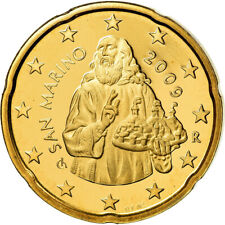 [#774552] San Marino, 20 Euro Cent, 2009, Rome, BE, MS(65-70), Mosiądz, KM:483
