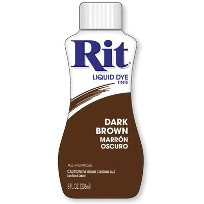 DARK BROWN #25 RIT Fabric DYE choose Liquid Bottle or Powder Concentrate - Image 1 of 4