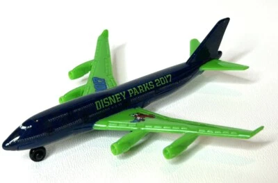 2017 Disney Park Collectible Matchbox Plane Black And Green Pixar Cars - Image 1 of 4