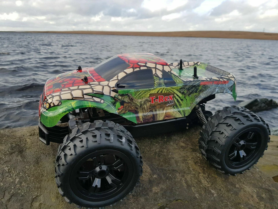 T-REX Monster Truck 2.4GZ Off Road Radio Remote Control Car 1/10 SPEED 20km/h - Image 1 of 4