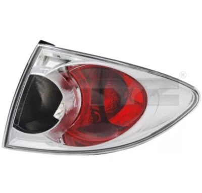 Rear Tail Light Lamp FOR MAZDA 6 2002-2007 G21B-51-160B Left TYC Silver New - Image 1 of 2