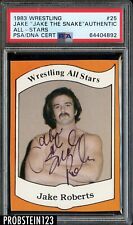 Jake The Snake Signed 1983 Wrestling All-Stars Series A #25 AUTO PSA/DNA