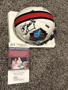 Jim Kelly Autographed Buffalo Bills Pro Football Hall Of Fame Mini Helmet JSA - Picture 1 of 3