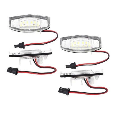 2Pair LED License Plate Light Tag Lamp White For Honda Accord Civic Sedan Acura Foto 1 de 4