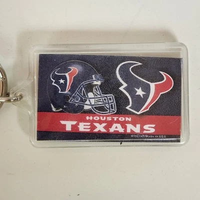 Houston Texans Acrylic Keychain Keyring NFL Football New Officially Licensed  - Image 1 of 3