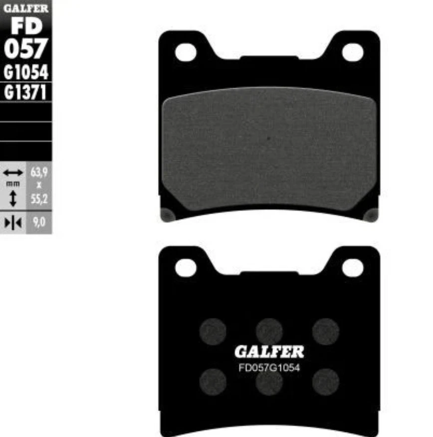 Galfer 刹车 Galfer 1054 半金属前刹车片 雅马哈 FJ FD057G1054 — 第 1/1 张图片