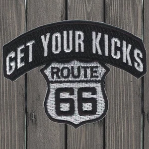 Toppa ricamata Route 66 - ferro su - Foto 1 di 1