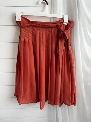 ModCloth Coral/orange pleated skirt size 1x 0449 - Image 1 of 4