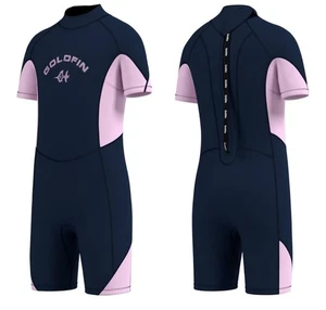 Goldfin Kids 3mm Wetsuit Shorty Boys Girls Neoprene Wet Suit Youth Size 14 NEW - Picture 1 of 9