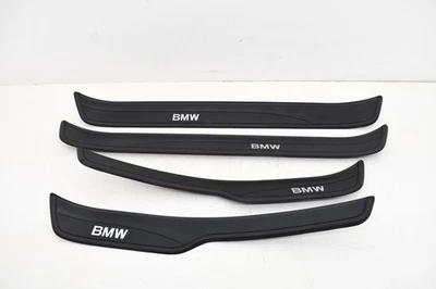 BMW 328xi E90 2007 sedán umbral placa de desgaste juego de molduras OEM negro KW61 Foto 1 de 4