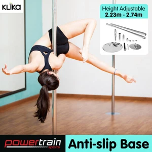 Powertrain Dance Pole Professional Spinning Portable Yoga Fitness 2 x Extensions - Picture 1 of 6