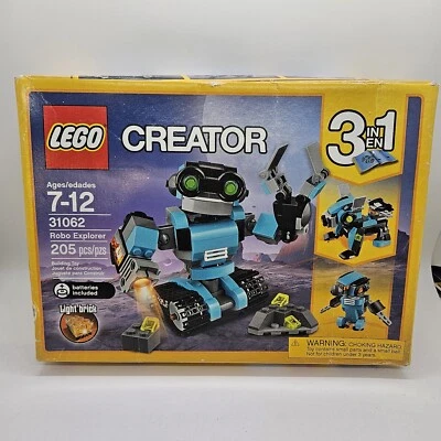 New Factory Sealed LEGO CREATOR: Robo Explorer (31062) Free Shipping - Image 1 of 4