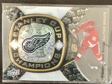 2011-12 Upper Deck Black Diamond Greats Championship Rings #ATG-6 Johan Franzen