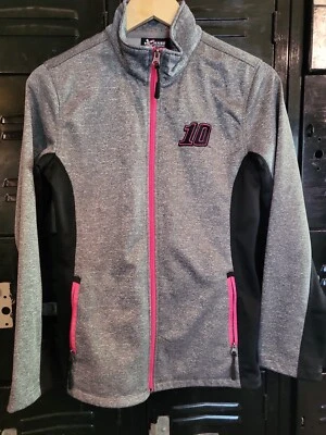 RARA Chaqueta Chase Authentics Danica Patrick #10 Rosa Gris Cremallera Pequeña Foto 1 de 3