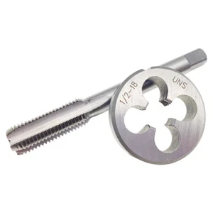 1/2-18 Tap and Die Set RH Right Hand HSS 1/2x18 Thread Tap Die TooL - Picture 1 of 6