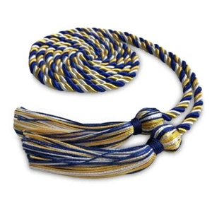 Endea Graduation Single Honor Cord Royal Blue/Gold/White - Picture 1 of 4