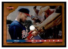 1996 Score Dugout Collection #67 FRED MCGRIFF Atlanta Braves ~A4FF