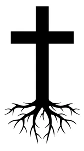 Jesus Cross Roots Vinyl Decal, Bumper Sticker, Christian, Car, Windows, Outdoors - Picture 1 of 5