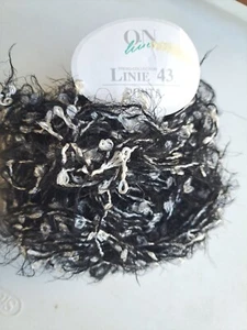 Linie 43 PUNTA ONLine Designer Yarn PARTIE Gray/Black Trend Collection 50 Grams - Picture 1 of 3