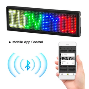 Hágalo usted mismo Mini Pantalla LED Programable Desplazamiento Mensaje Letrero Nombre Tablero - Imagen 1 de 14