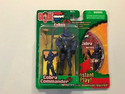 GI Joe Spy Troops Cobra Commander figura de acción disco de misión CD Hasbro nuevo 2003 Foto 1 de 2